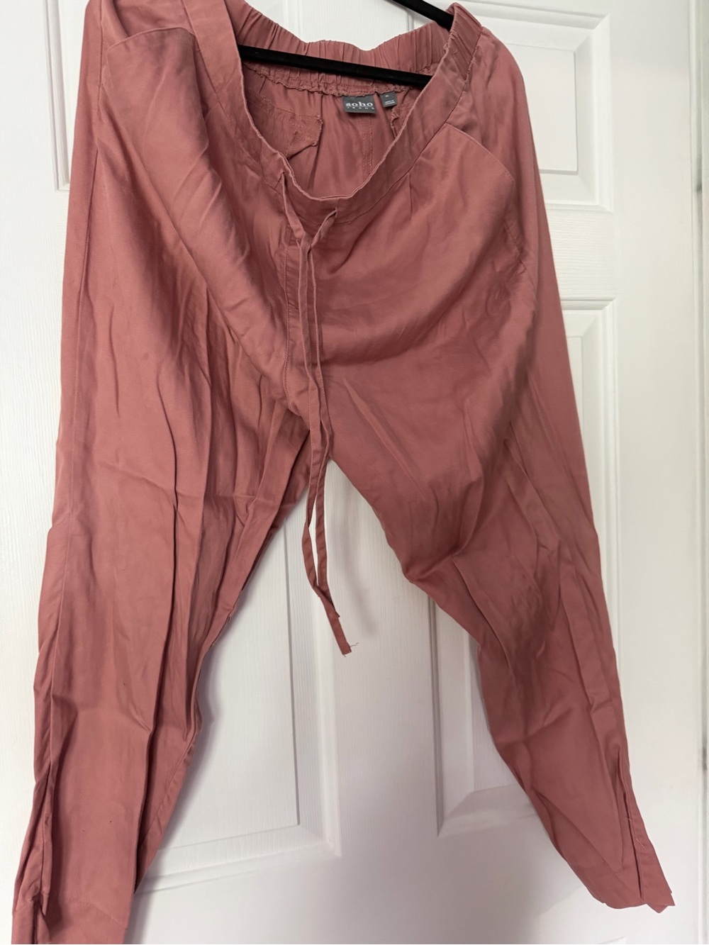 Soho Dusty Rose Harem Ankle Pants